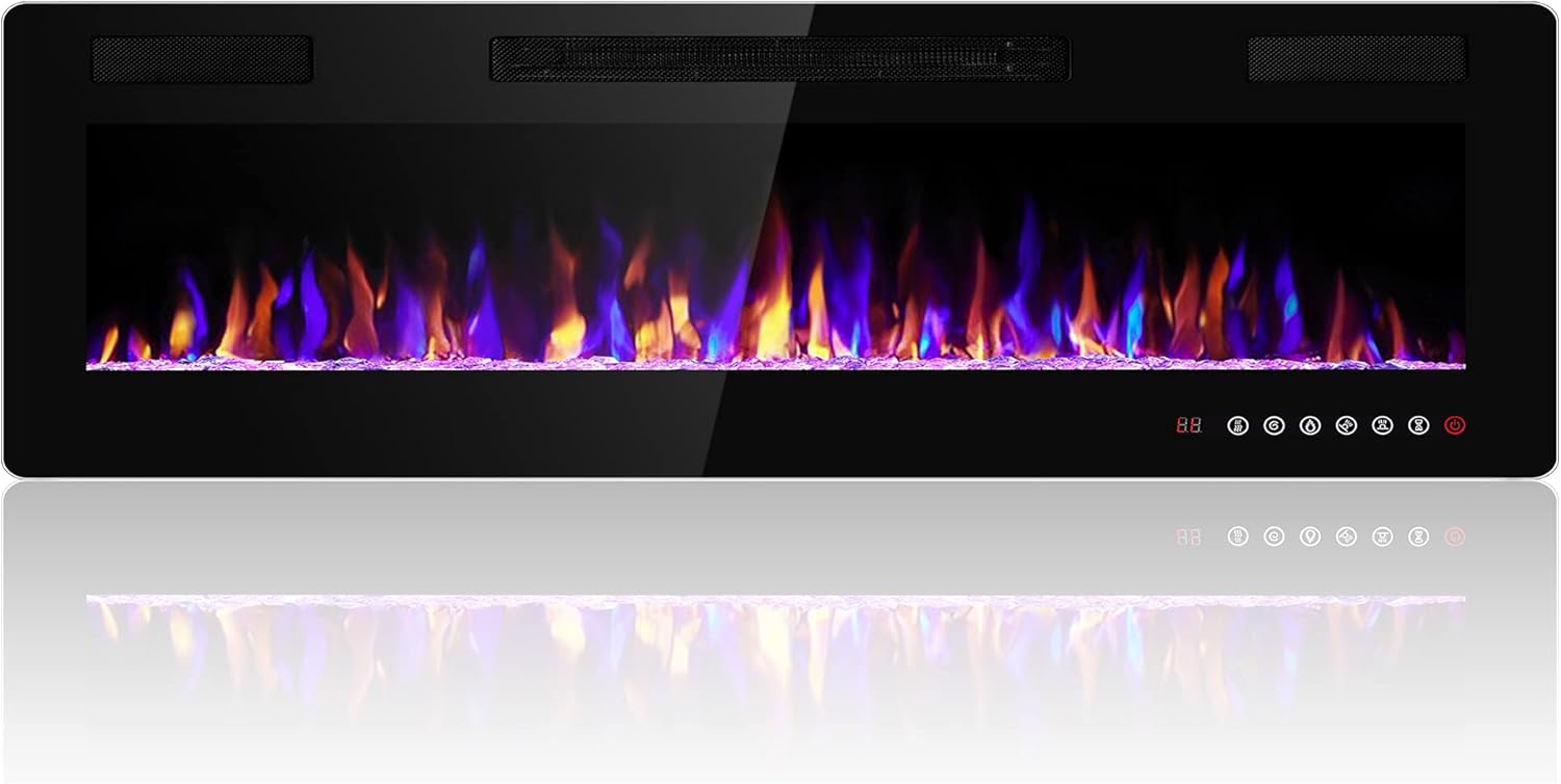 60" Electric Fireplace Insert
